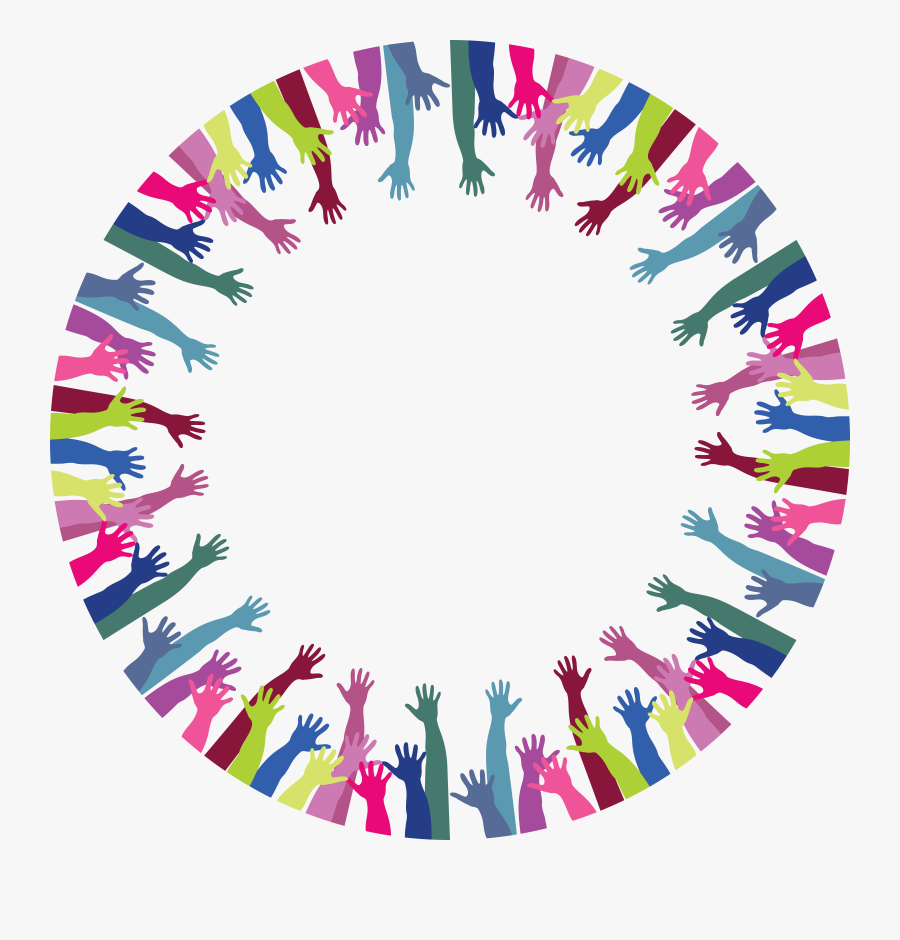Hands In Circle Png, Transparent Clipart