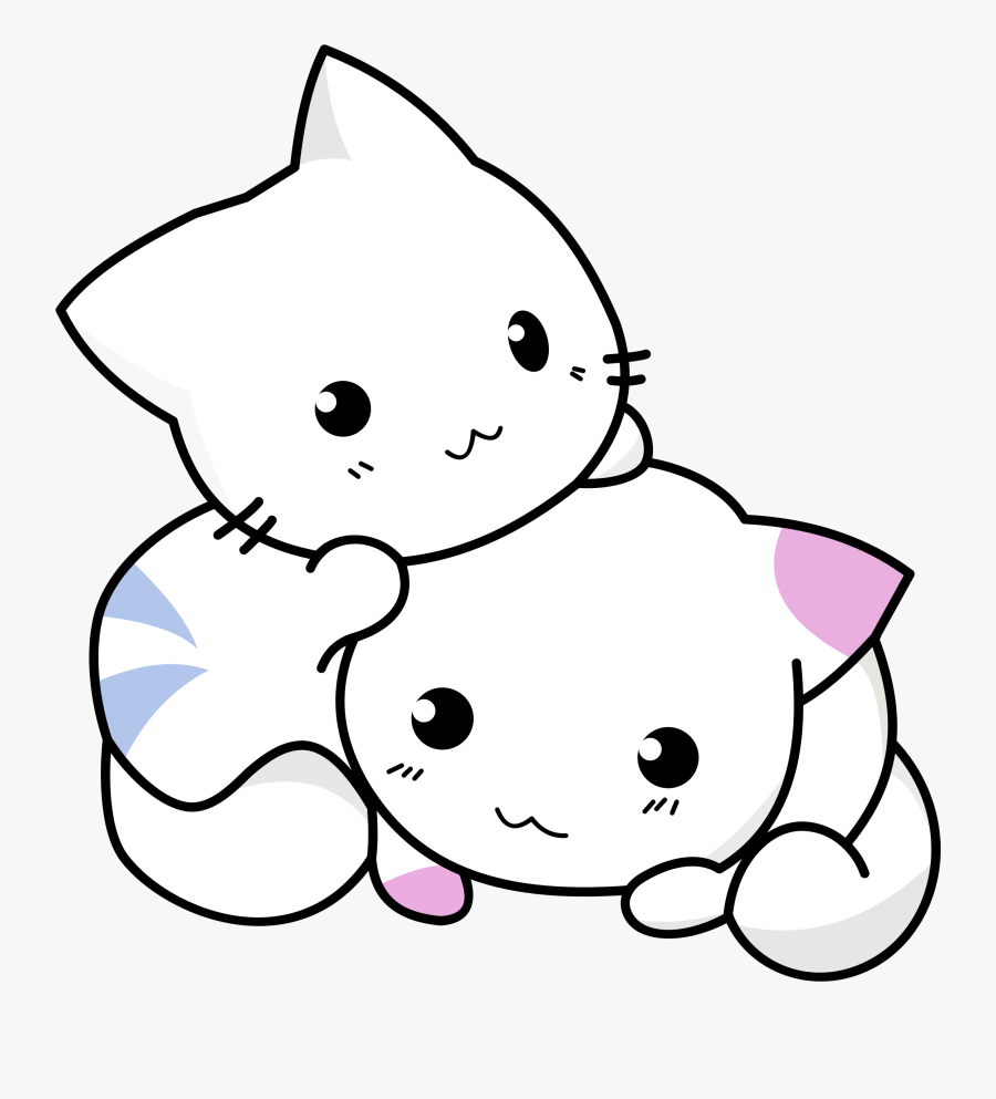 Cute Kittens Playing - Cute Animated Kittens, Transparent Clipart