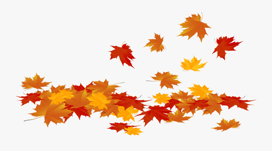 Fallen Autumn Leaves Png Clip Art Image - Transparent Background Fall Leaves Clipart, Transparent Clipart