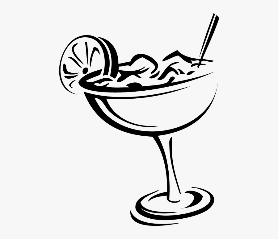 Margarita Silhouette - Margarita Black And White, Transparent Clipart