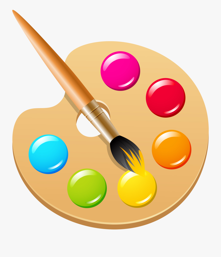 Pigment Color Ink Brush Clip Art - Color Paint Brush Clip Art, Transparent Clipart