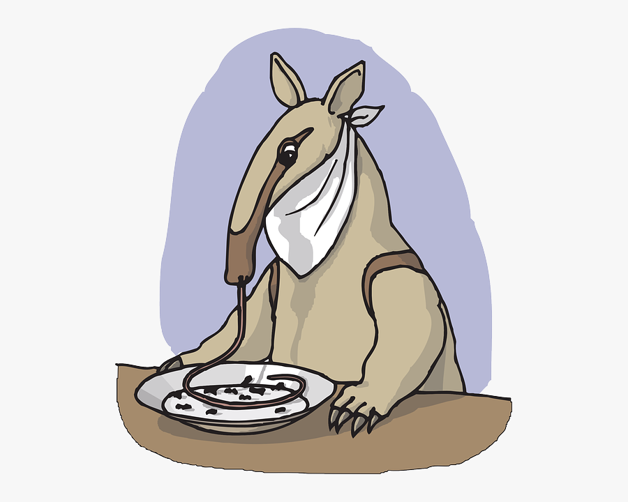 Anteater Eating From A Plate Svg Clip Arts - Anteater Eating Ants Gif, Transparent Clipart