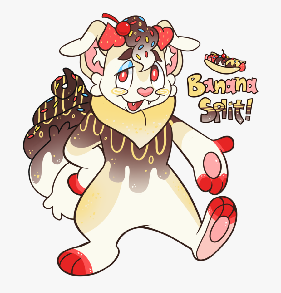 Strudel July Advent- Banana Split By Gnawgut - Cartoon, Transparent Clipart