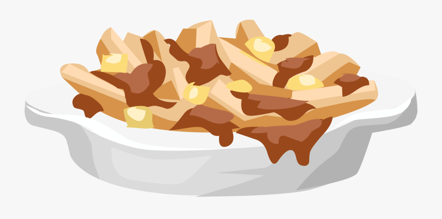 Plate Clipart French Fry - Poutine Png, Transparent Clipart