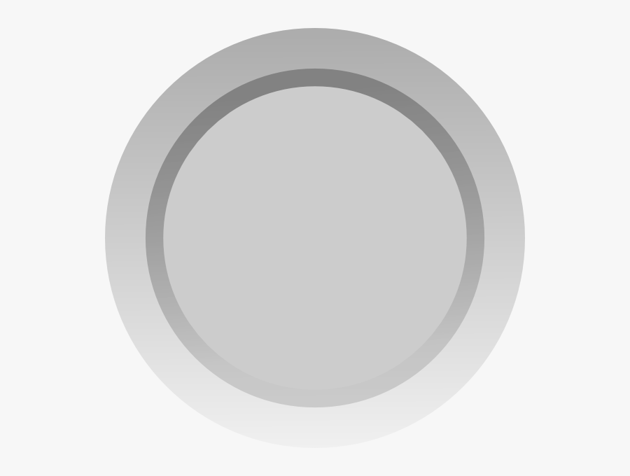 Grey Button Svg Clip Arts - Gray Plate Clip Art, Transparent Clipart