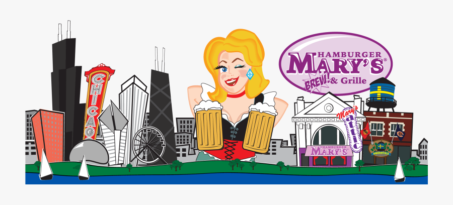 Hamburger Mary's, Transparent Clipart