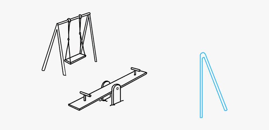 Playground Drawing, Transparent Clipart
