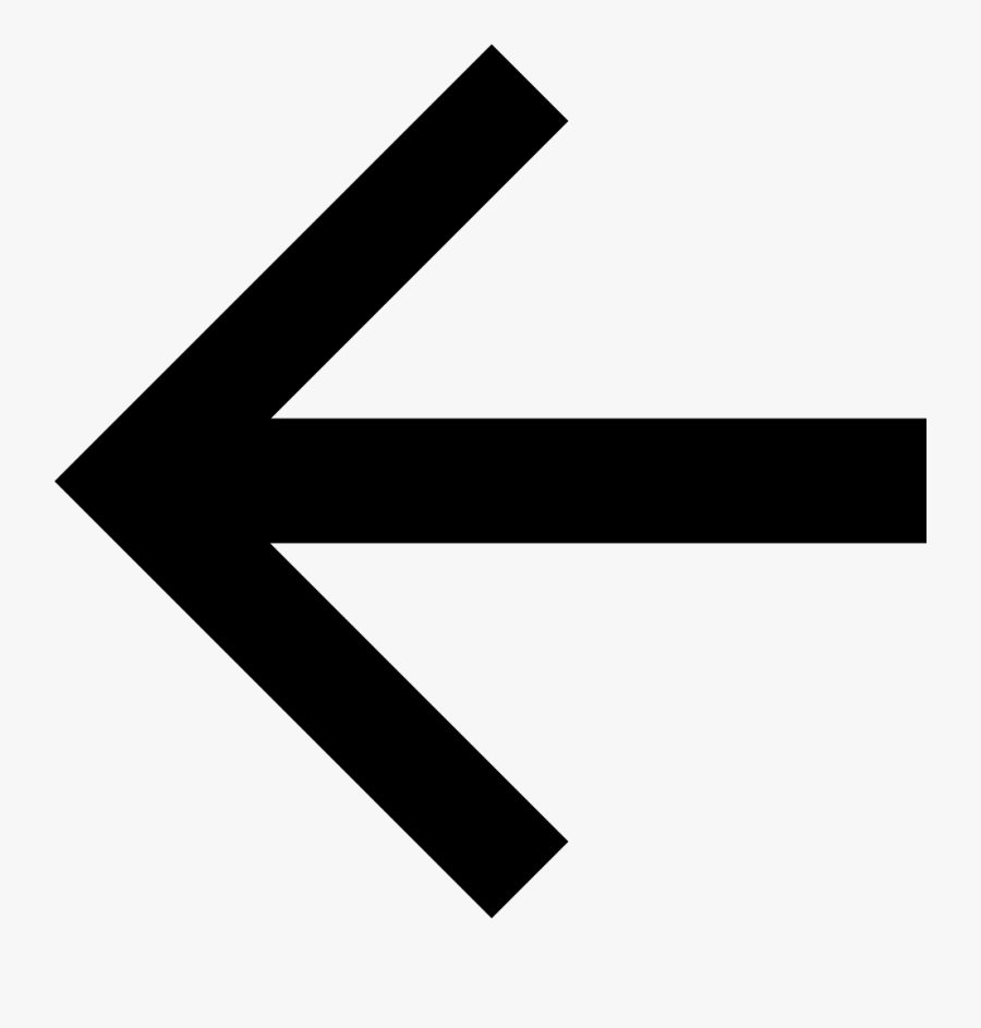 Thin Left Arrow Png, Transparent Clipart