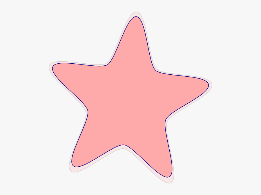Peach Star Clip Art At Clker - Clipart Purple Stars, Transparent Clipart