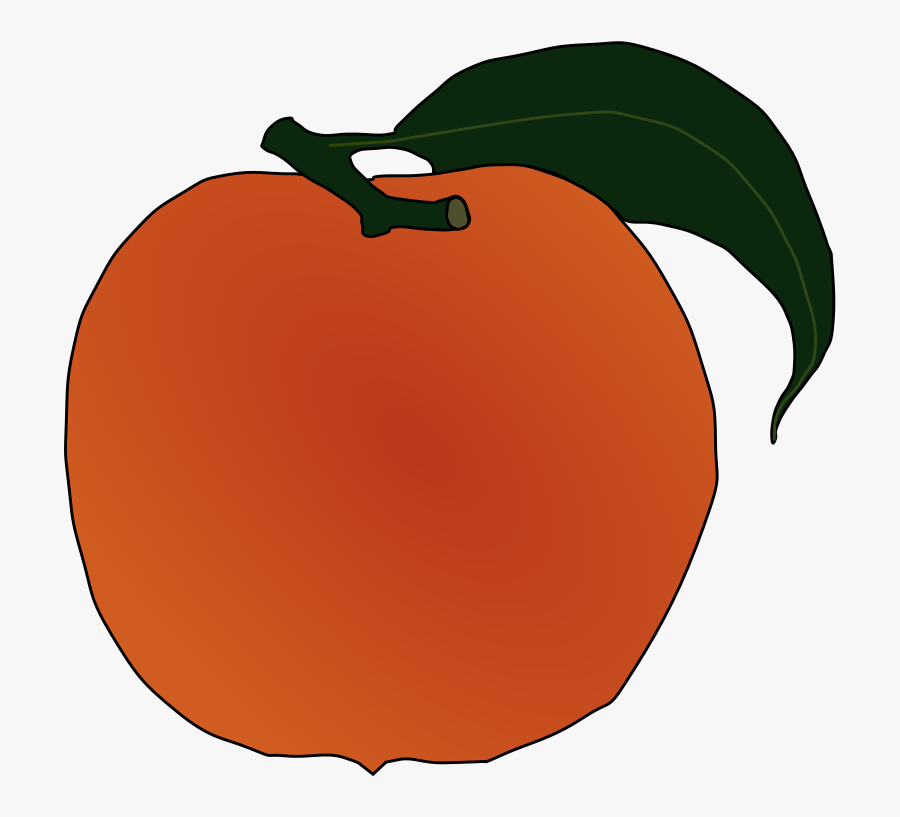 Free Vector Peach Clip Art - Peach Clip Art, Transparent Clipart
