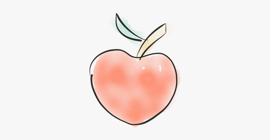 Fruit,heart,clip - Drawing, Transparent Clipart