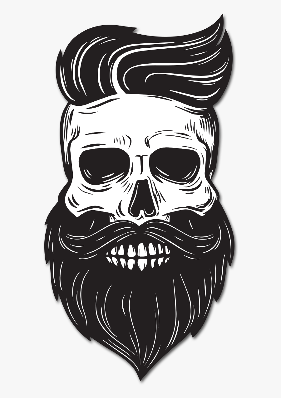 Premium Beard Oil Skull - Skull Beard Png, Transparent Clipart