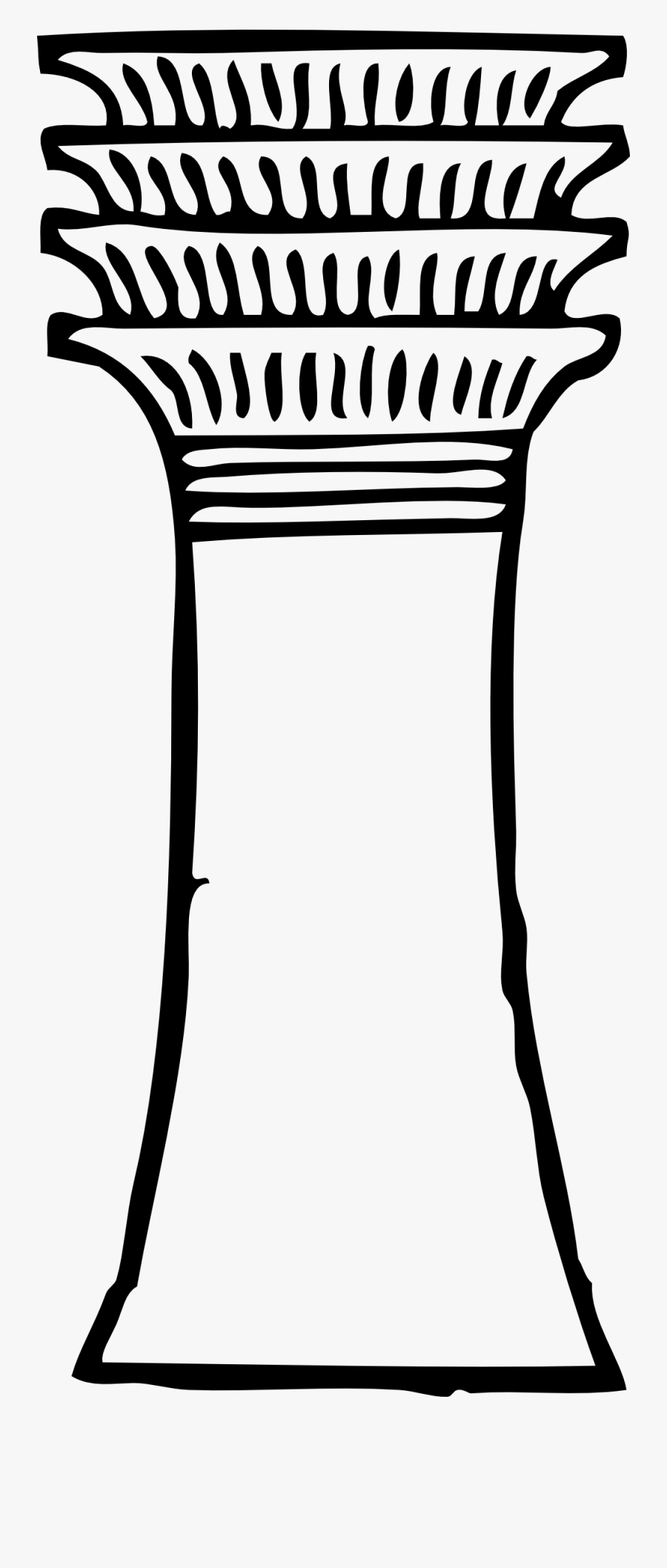 Dad Black White Line Art 555px - Pillar Clip Art, Transparent Clipart