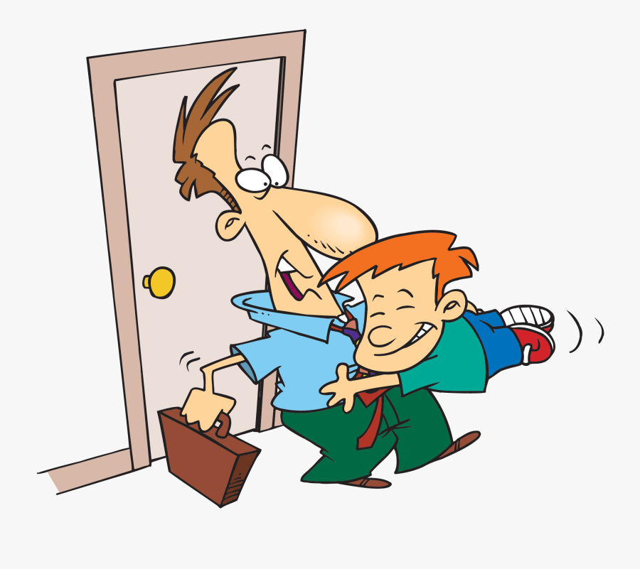 Dad Coming Home Cartoon, Transparent Clipart
