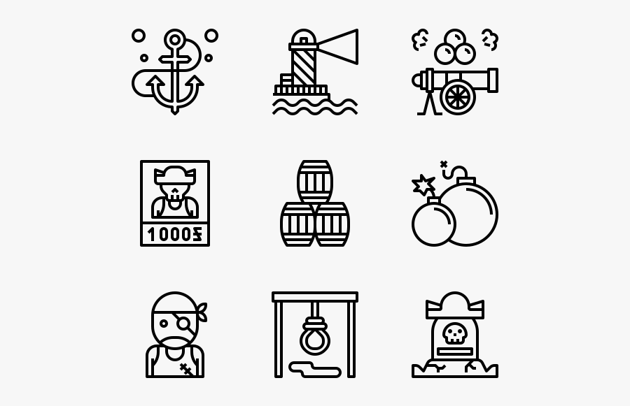 Pirate - Professional Icons, Transparent Clipart
