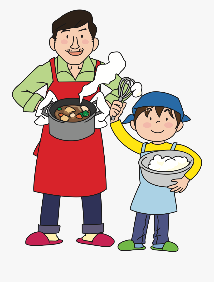 Cooking With Dad - Cooking With Dad Cartoon, Transparent Clipart