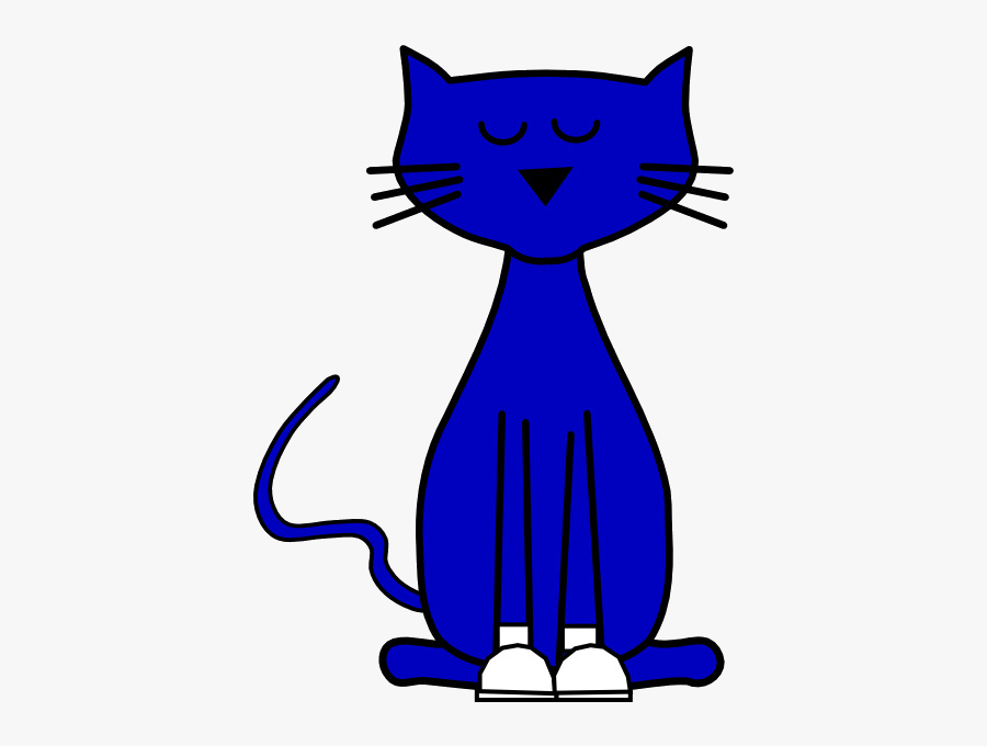 Pete The Cat Kitten Small To Medium Sized Cats Whiskers - Pet The Cat Clip Art, Transparent Clipart