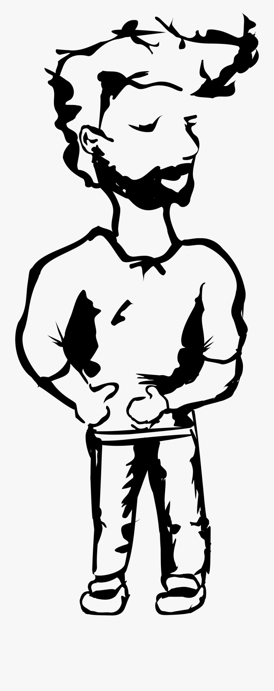 Punker With Beard Clip Arts - Punk Subculture, Transparent Clipart