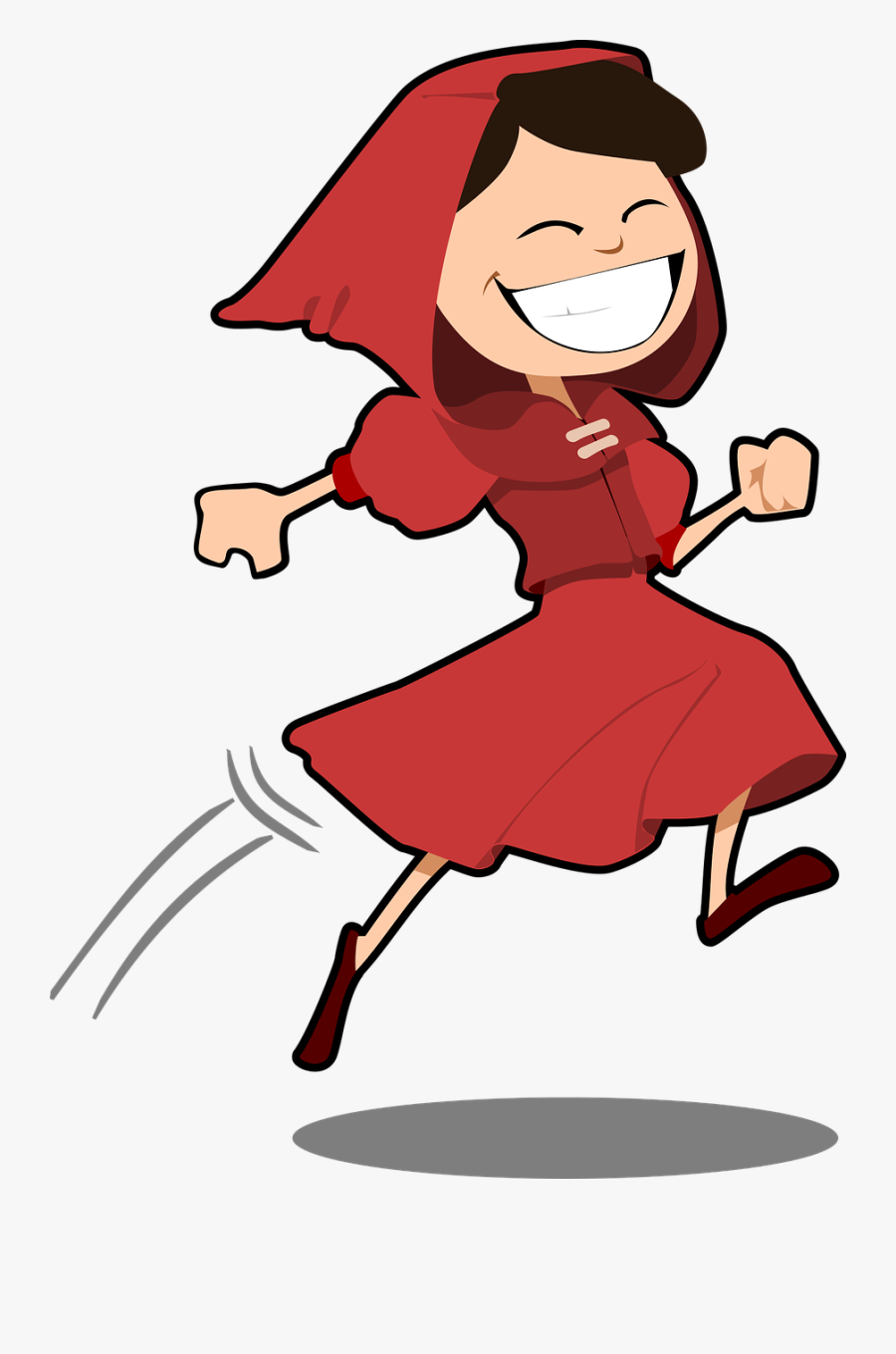 Human Behavior,art,fictional Character - Little Red Riding Hood Cartoon Transparent, Transparent Clipart
