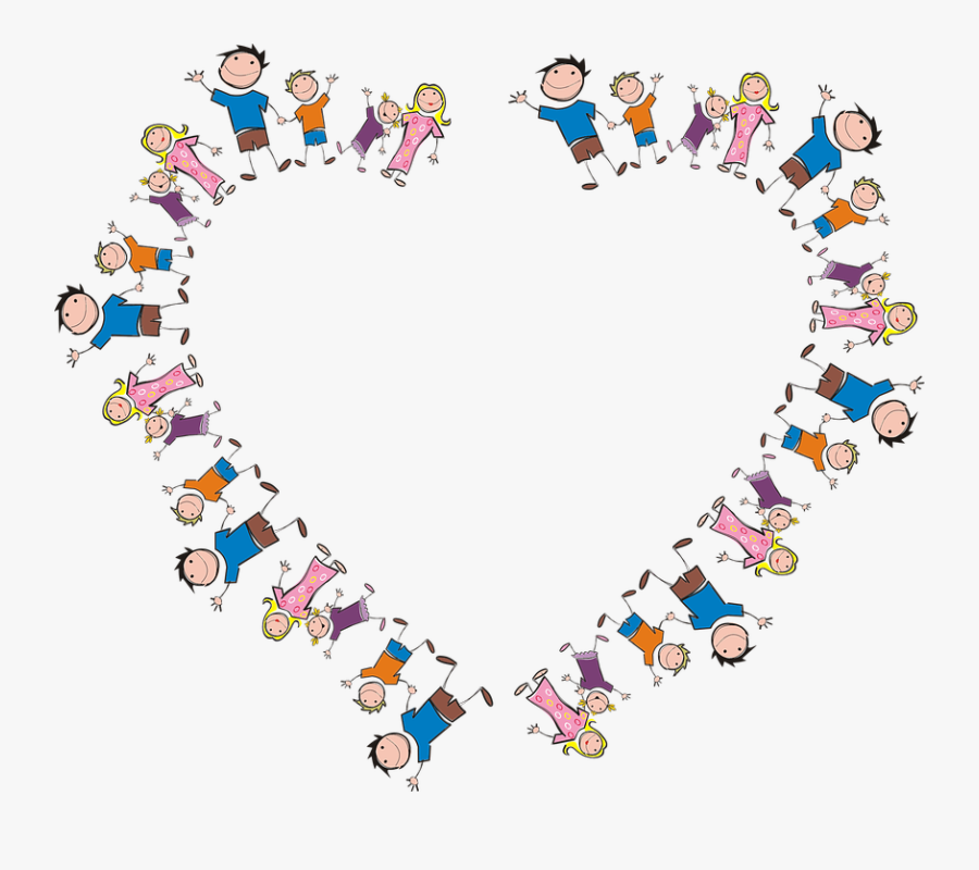 Family Frame Heart Border Boy Cartoon Comic Dad - Mother's Day 2019 India, Transparent Clipart