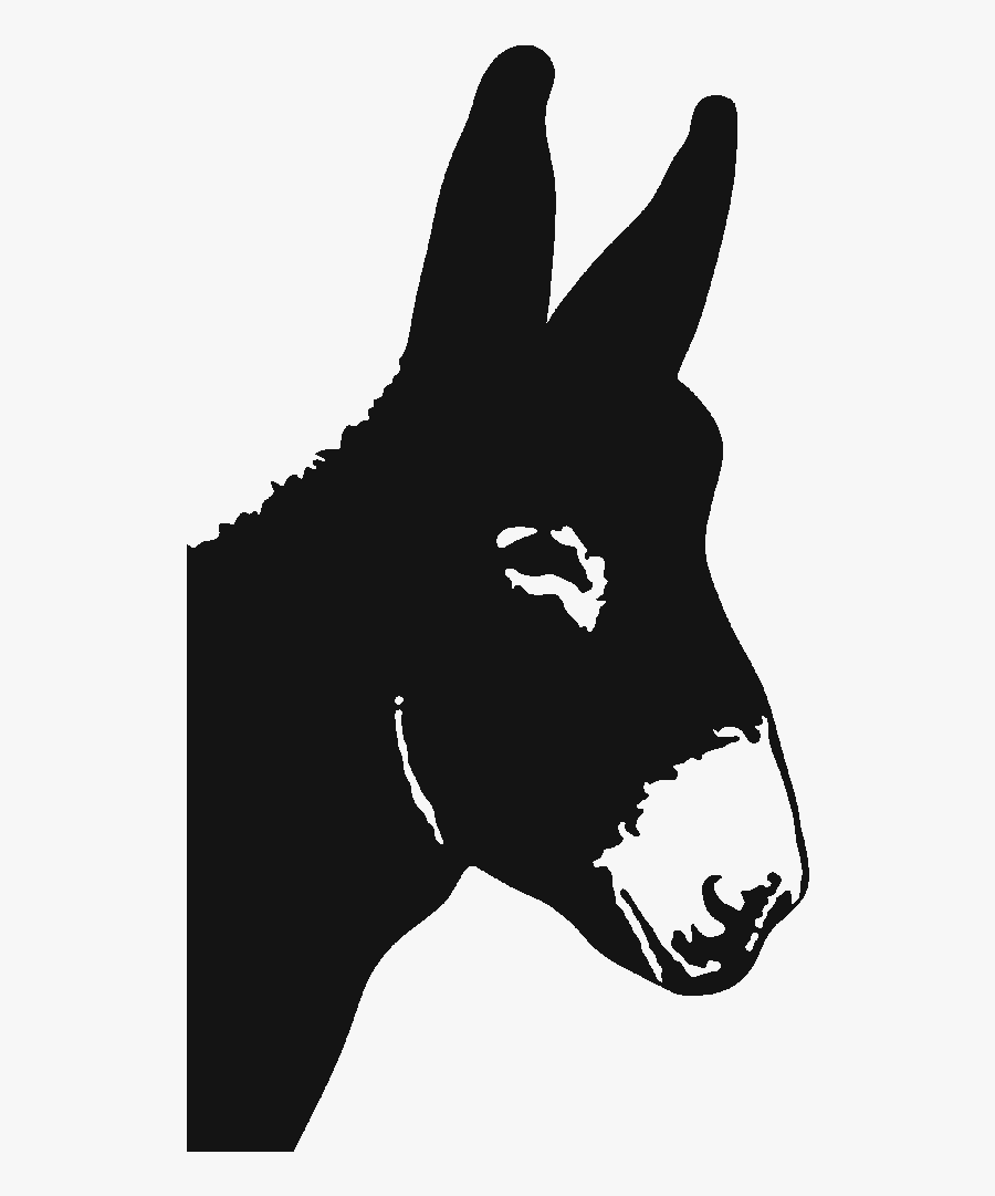 Mule Maine, Maine Clip Art Scalable Vector Graphics - Donkey Head Silhouette, Transparent Clipart