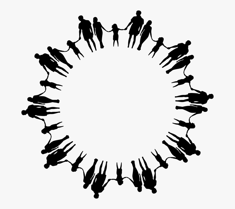 Family, Frame, People, Child, Dad, Daughter, Father - Family Holding Hands Clipart, Transparent Clipart