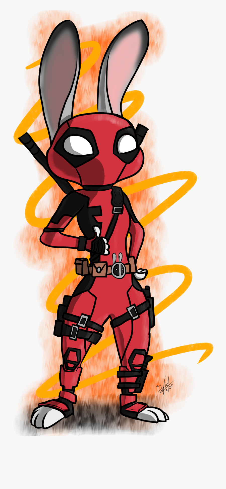 Hops Clipart Hopps - Judy Hopps Deadpool, Transparent Clipart