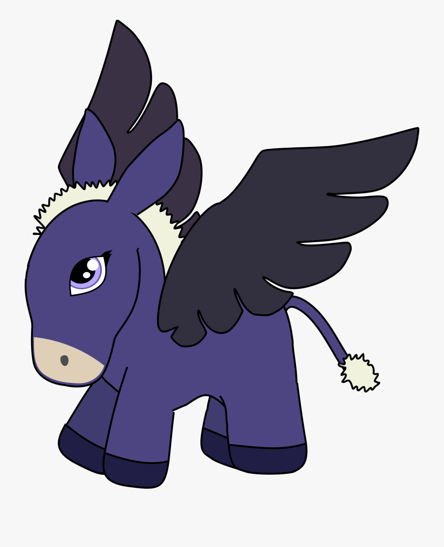 Pegasus Donkey Clip Arts - Flying Donkey Png, Transparent Clipart