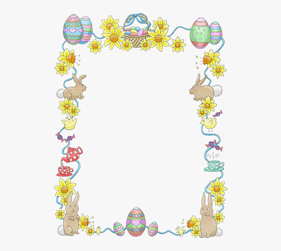 Easter Border Clipart Moldura De Pascoa Png Free Transparent Clipart Clipartkey