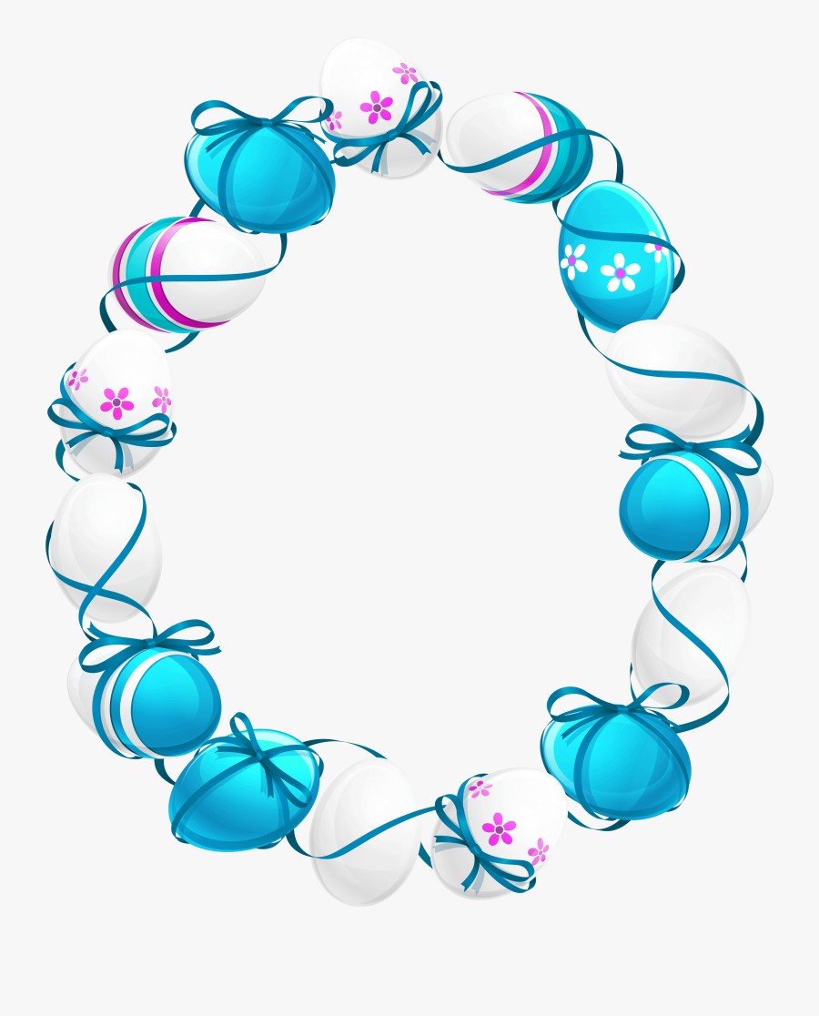 Easter Egg Oval Frame Png Clipart Picture - Easter Frame Png, Transparent Clipart