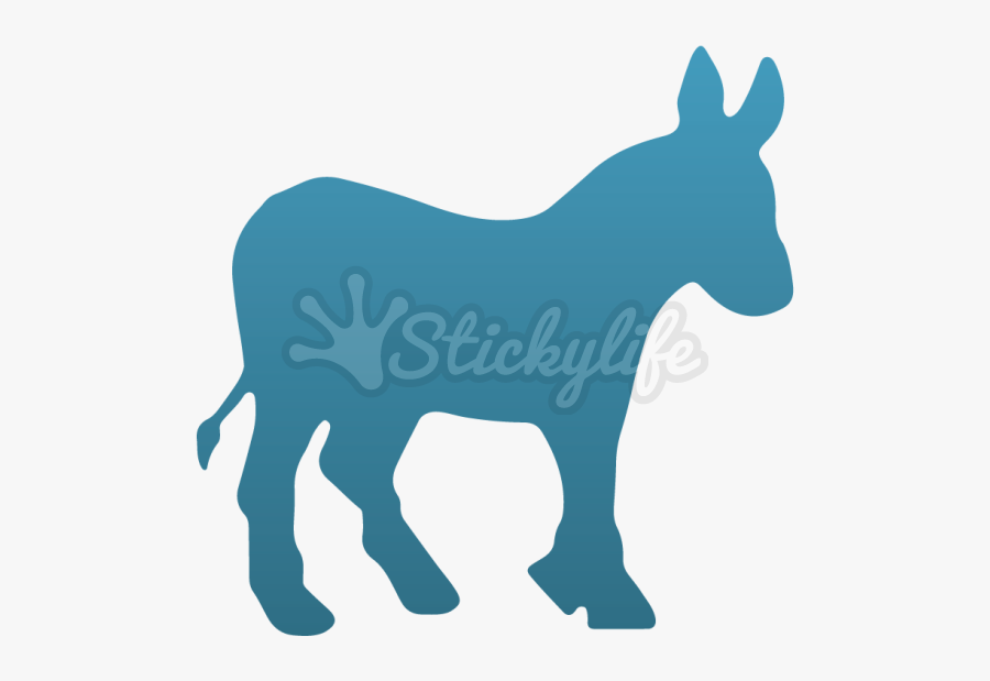 Donkey Vinyl Decal - Partido Republicano E Democrata Eua, Transparent Clipart