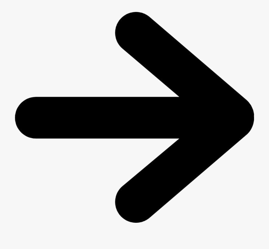 Arrows Black - Right Arrow White Background, Transparent Clipart
