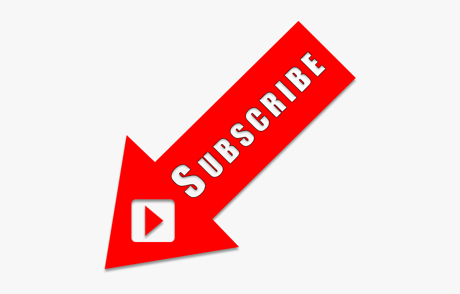 Subscribe Button With Arrow, Transparent Clipart