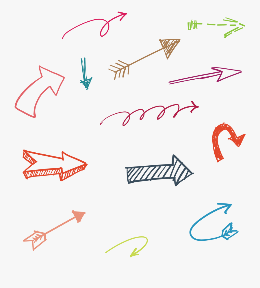 Transparent Arrow Vector Png - Hand Drawn Arrow Png, Transparent Clipart