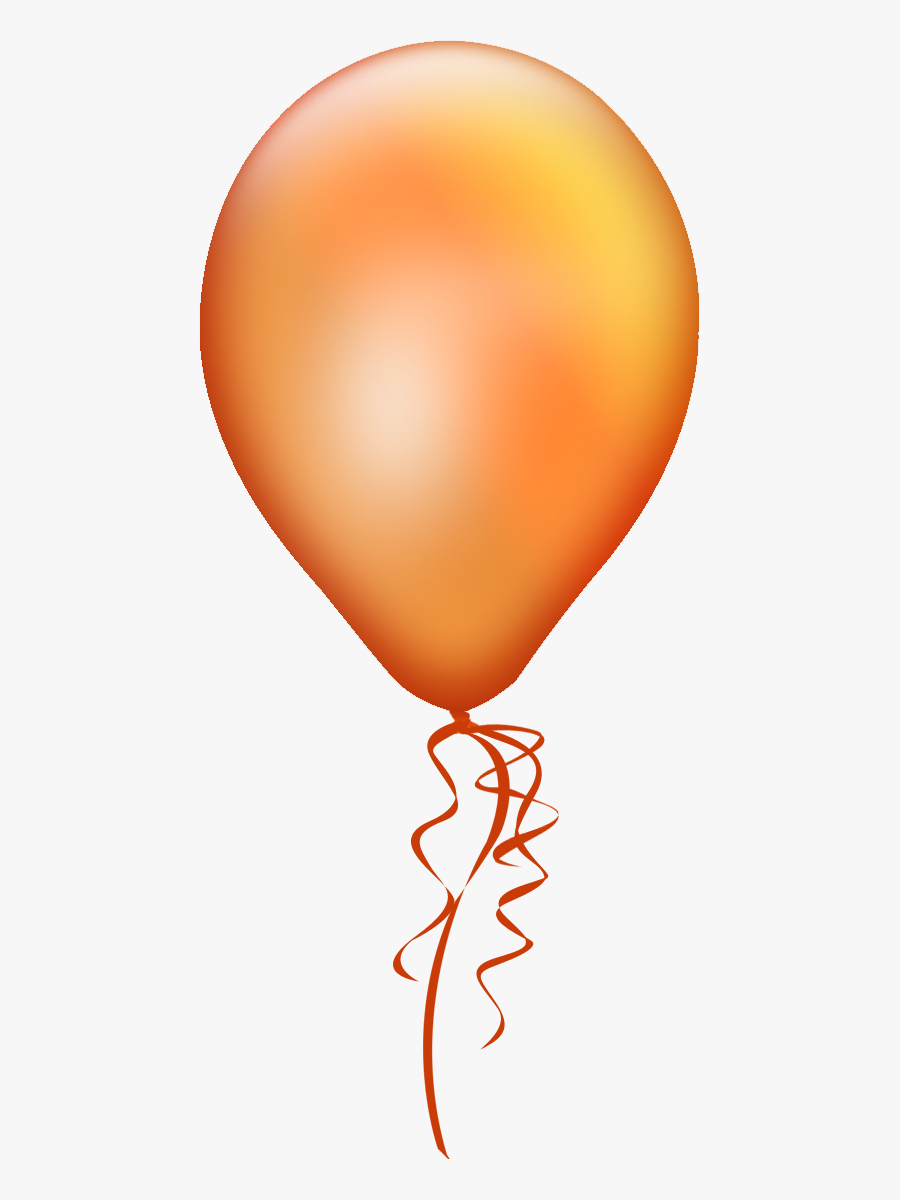 Transparent Clip Art Balloons - Orange Balloon Png Transparent Background, Transparent Clipart
