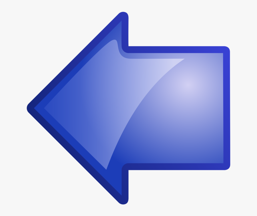 Free Vector Arrow Blue Left Clip Art - Left Arrow Transparent Background, Transparent Clipart