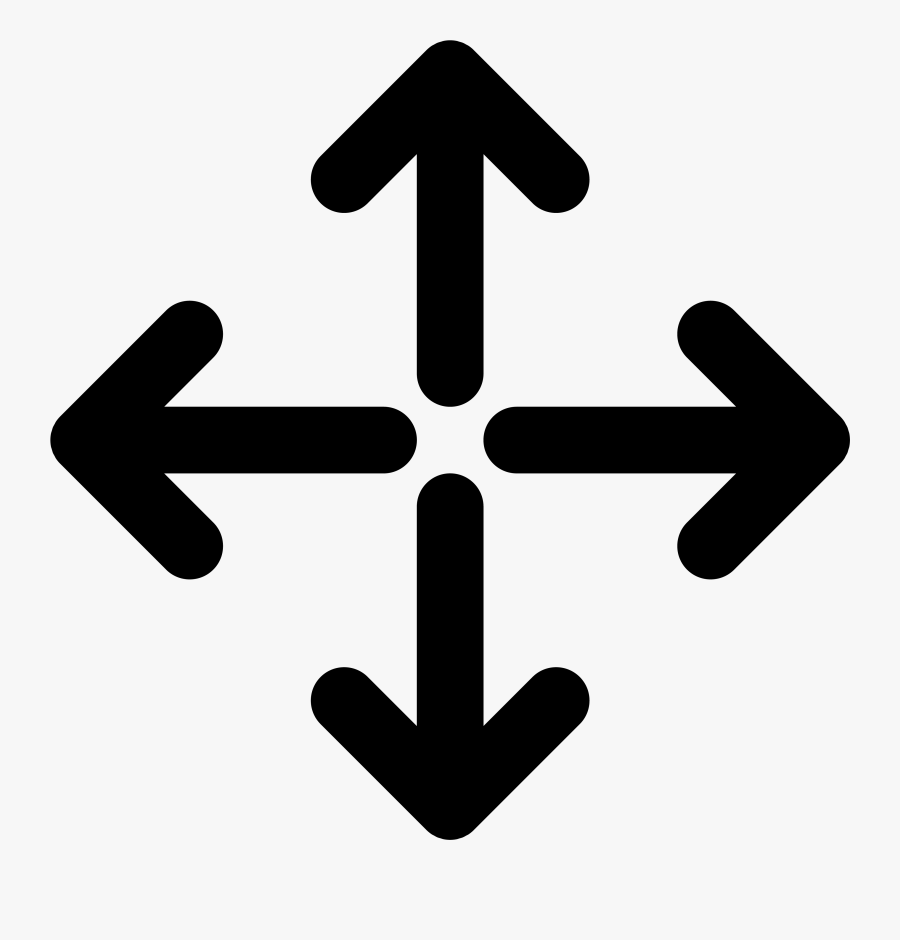 Transparent Free Sign Clipart - Multi Direction Icon, Transparent Clipart