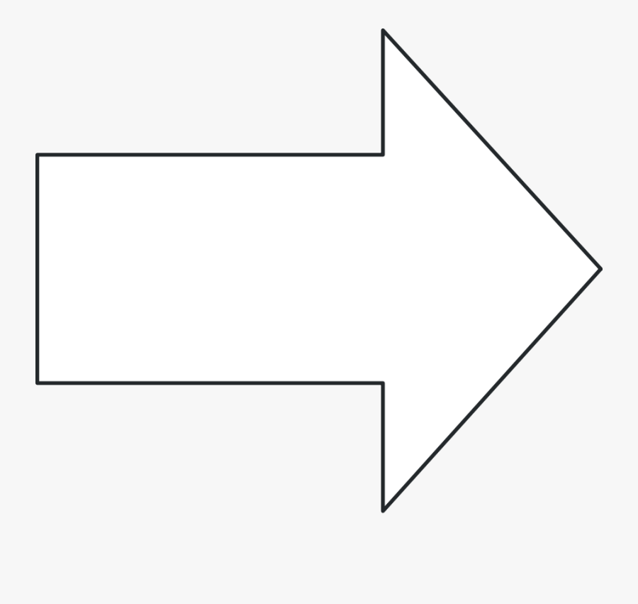 Clip Art Arrow Outline Clipart - Slope, Transparent Clipart