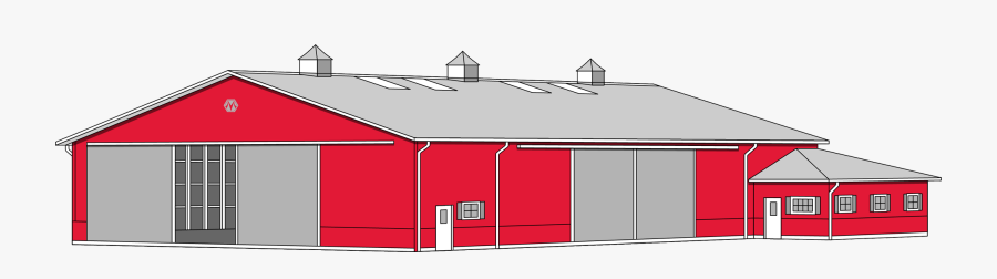 Farmhouse Clipart Pole Barn - House, Transparent Clipart