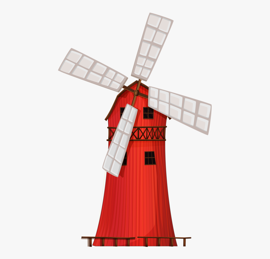 Windmill Clipart Rustic Frames Illustrations Images - Farmhouse With Windmill Clipart, Transparent Clipart