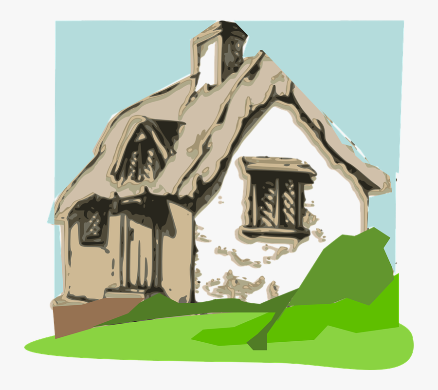 Thatched Cottage Images - Cartoon Cottage, Transparent Clipart