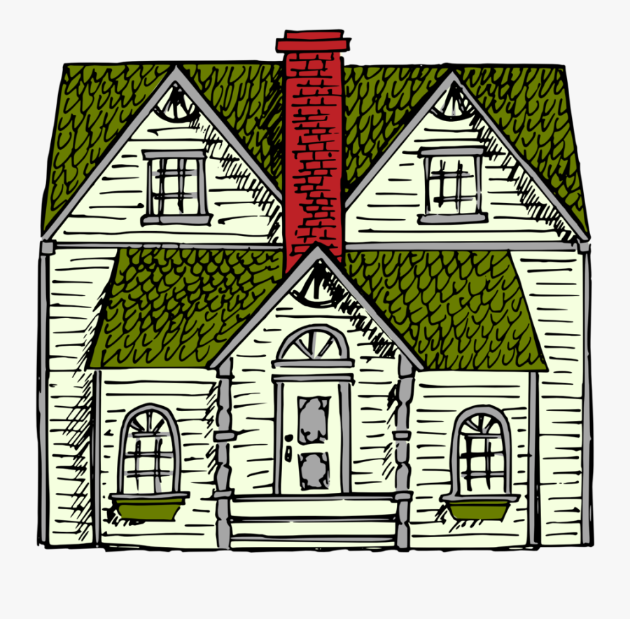 Old House Clip Art, Transparent Clipart