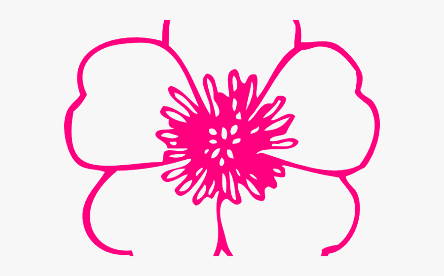 Spring Flowers Black And White, Transparent Clipart