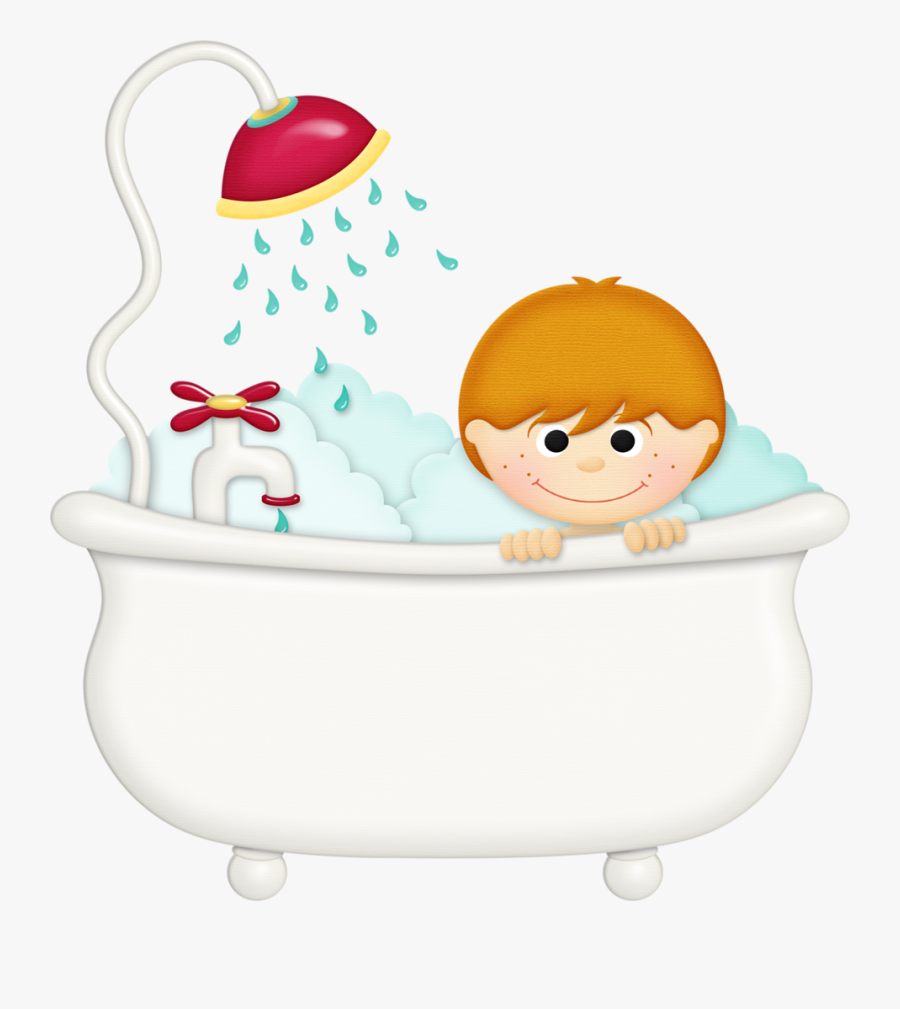 Farmhouse Clipart Kid - Bath Time Clipart, Transparent Clipart