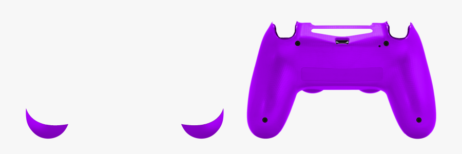 Ps4 Purple Flurp Rear Shell - Game Controller, Transparent Clipart