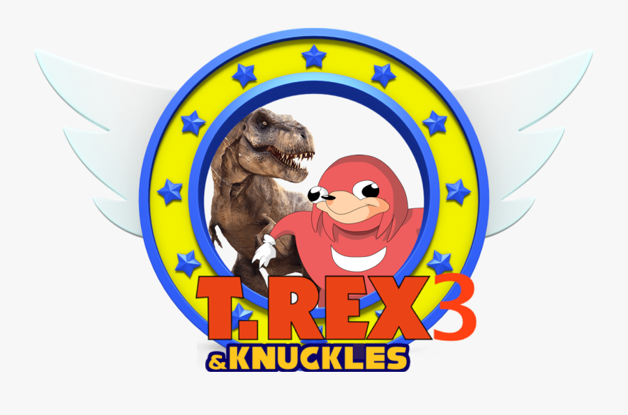 T-rex 3 And Knuckles - Sonic The Hedgehog Ring, Transparent Clipart