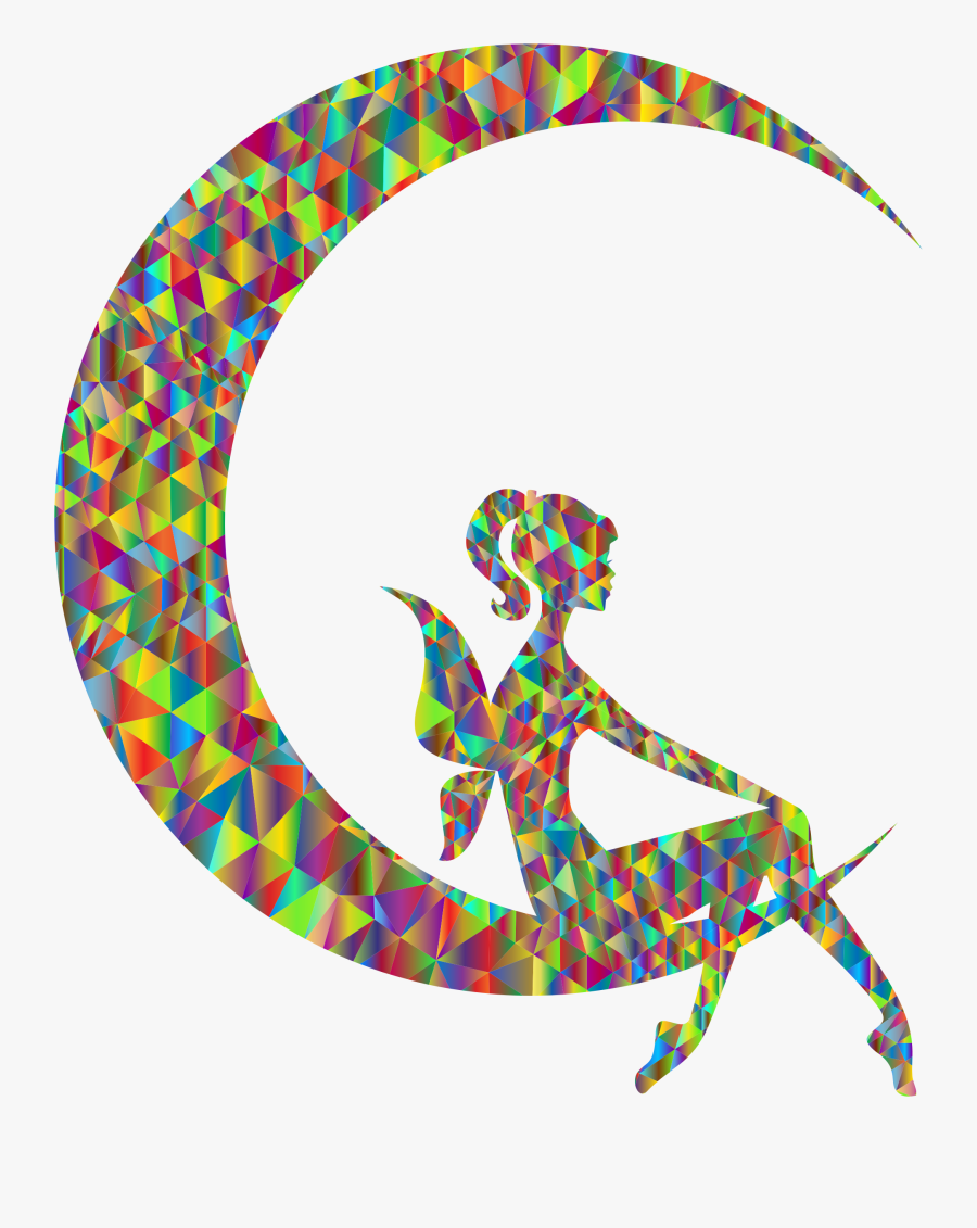 Moon Computer Icons Crescent Lunar Phase Solar Eclipse - Crescent Moon With Fairy, Transparent Clipart