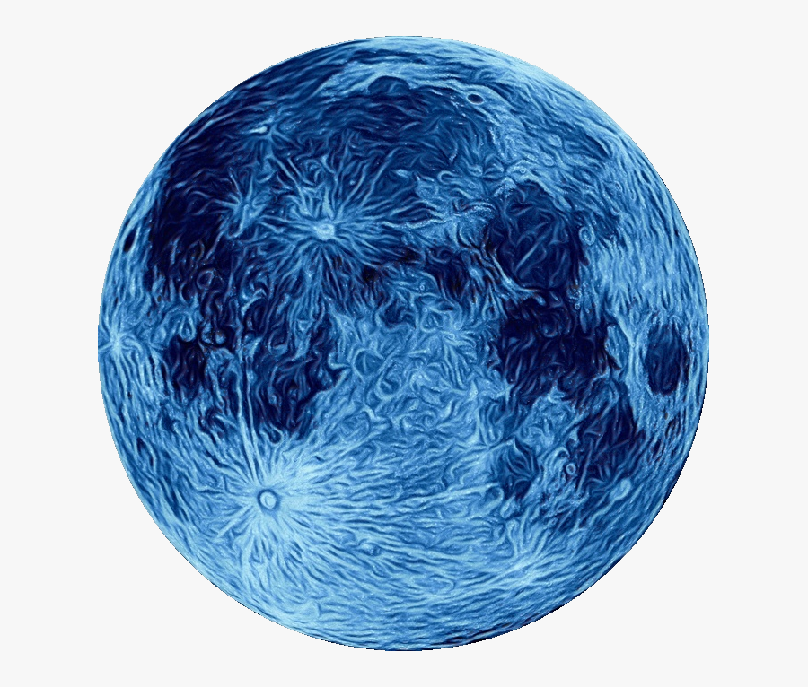 Full Moon Lunar Eclipse Blue Moon Supermoon - Blue Full Moon Png, Transparent Clipart