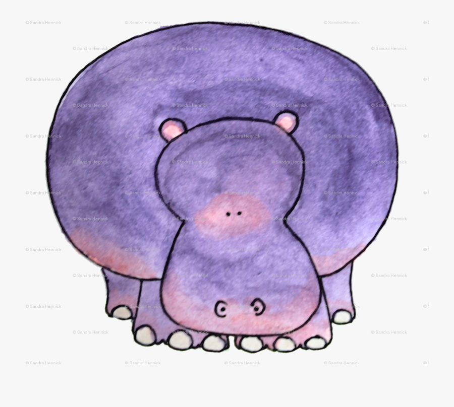 Svg Free Oranges Clipart Hippo - Cartoon, Transparent Clipart