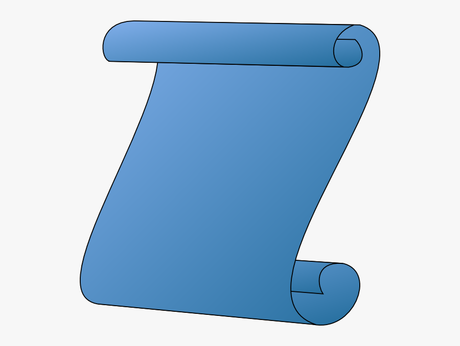 Scroll Clipart Blue - Scroll Blue, Transparent Clipart